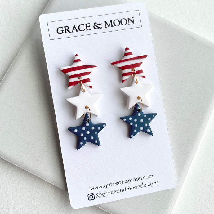 4th of July Star Dangles