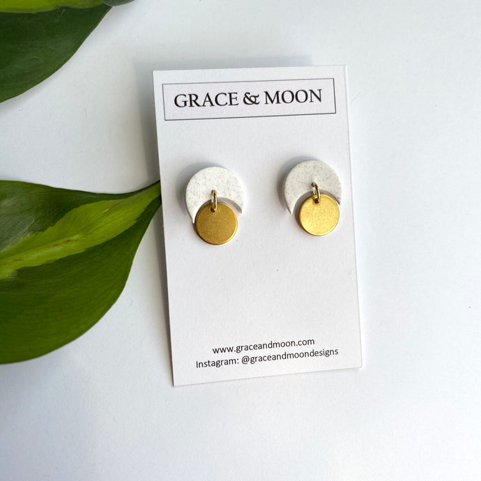 Eclipse Studs - Grace & Moon