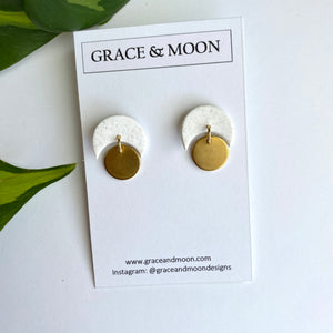 Eclipse Studs - Grace & Moon
