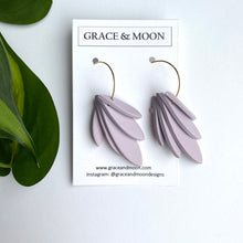 Load image into Gallery viewer, Fringe Hoops (Lavender Frost)
