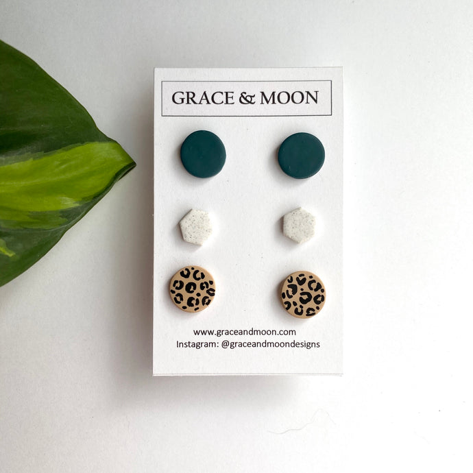 Mixed Studs - Grace & Moon