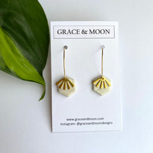 Load image into Gallery viewer, Hexagon Hoops - Grace &amp; Moon
