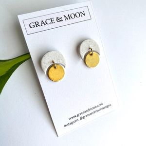 Eclipse Studs - Grace & Moon