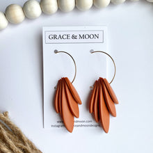 Load image into Gallery viewer, Fringe Hoops (Terra Cotta)
