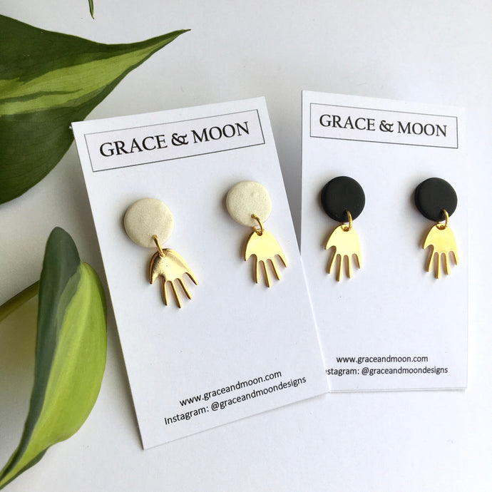 Hand Charm Earrings - Grace & Moon