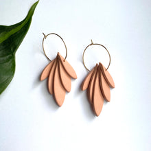Load image into Gallery viewer, Fringe Hoops (Soft Peach)
