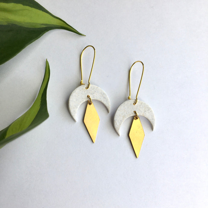 Crescent Dangles - Grace & Moon