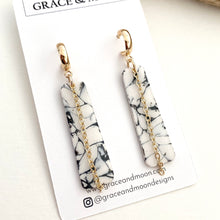 Load image into Gallery viewer, White Marble Chain Dangles
