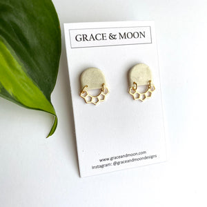 Honeycomb Studs - Grace & Moon