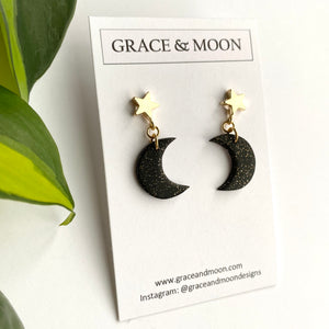 Mini Star Luna (Twinkle Black) - Grace & Moon