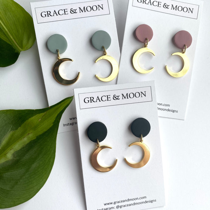 Moon Drop Earrings - Grace & Moon