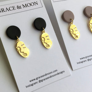 18k Gold Plated Face Drops - Grace & Moon