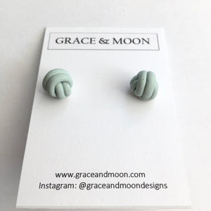 Speckled Knot Studs - Grace & Moon