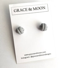 Load image into Gallery viewer, Speckled Knot Studs - Grace &amp; Moon
