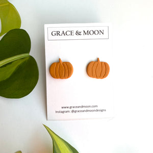 Pumpkin Studs - Grace & Moon