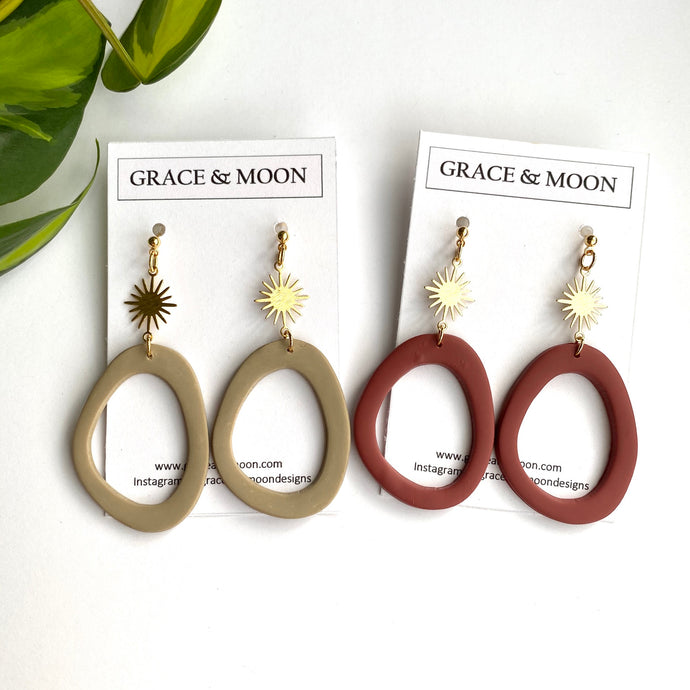 Sun Hoops - Grace & Moon