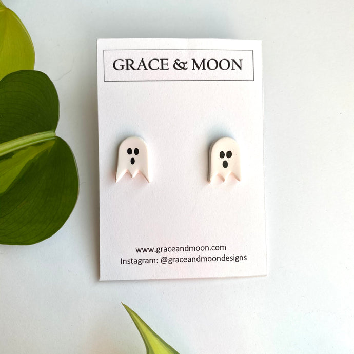 Ghost Studs - Grace & Moon
