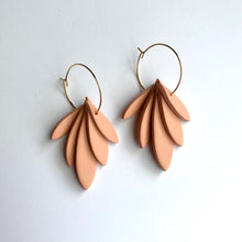 Load image into Gallery viewer, Fringe Hoops (Soft Peach)
