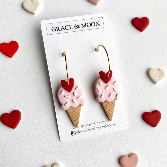 Valentines Ice Cream Cone